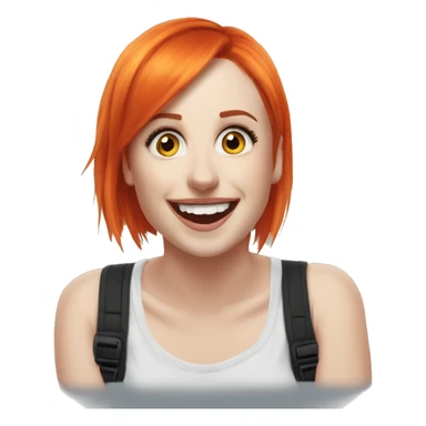 Hayley Williams happily surprised sticker