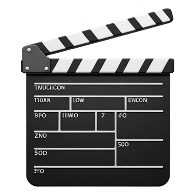 “movie clapperboard mid-snap sticker