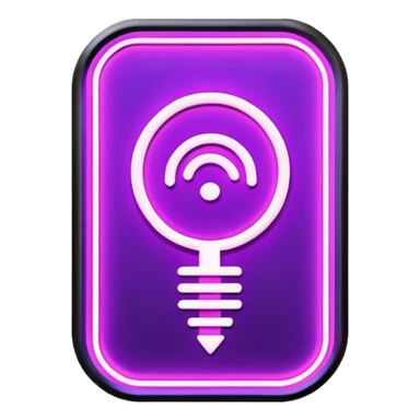 **Prompt for image generation:**    *"Purple geotag, glowing neon sign, abstract background, futuristic style, digital art, vibrant colors., lighting,  sticker