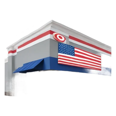 A store in America named target patriotic sticker