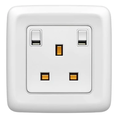 White European Charger wall outlet sticker