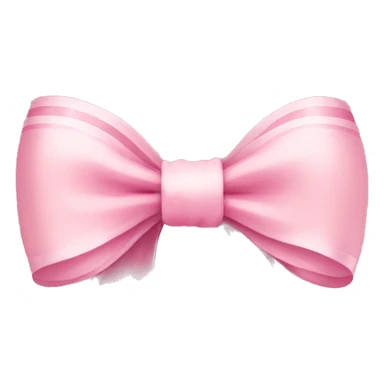 light pink ribbon bow sticker