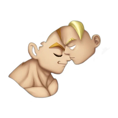 Song goku kiss vegeta sticker