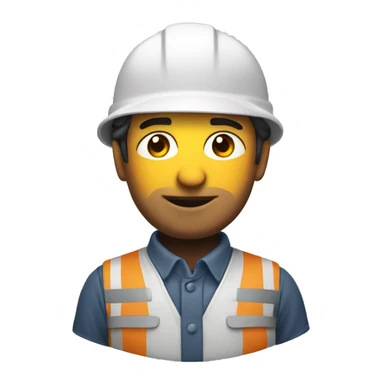 ingeniero con casco blanco sticker