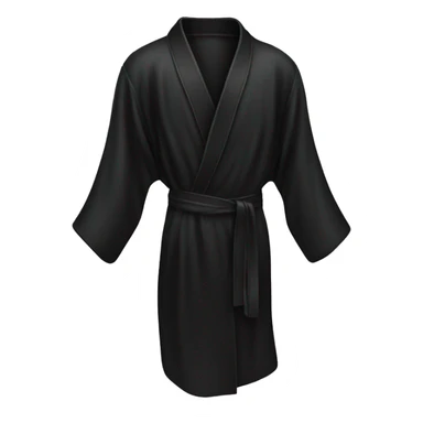 Black silk robe  sticker