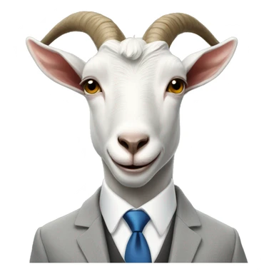 Goat in a suit  sticker