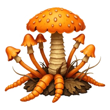 cordyceps mushroom sticker