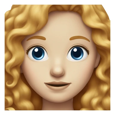 Strawberry blonde blue eyed girl sticker