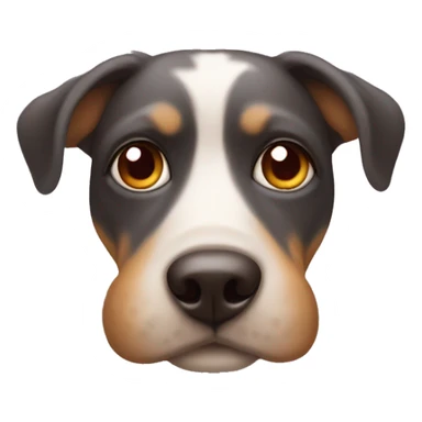 dog with hearts in its eyes sticker