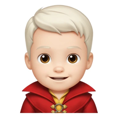 Baby boy with withti Gaston’s sticker