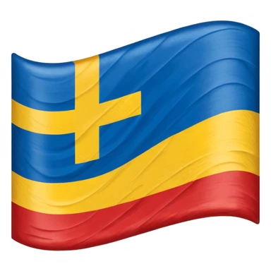 Swedish flag mixed with danish sticker