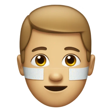 Band aid on head sticker