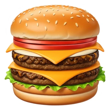 extra cheesy hamburger sticker