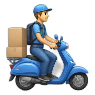 courier WOLT sticker