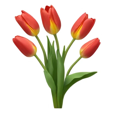 tulipan flower sticker
