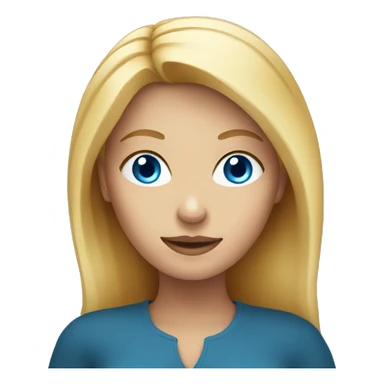 Blonde woman with blue eyes holding pumpkin sticker