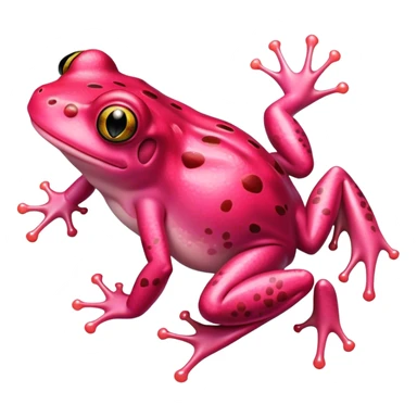 pink frog  sticker