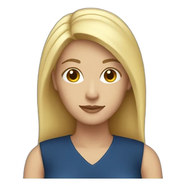 white woman dark blue outfit sticker