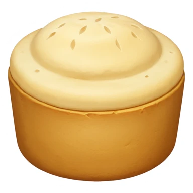 Pao de queijo pequeno redondinho liso sticker