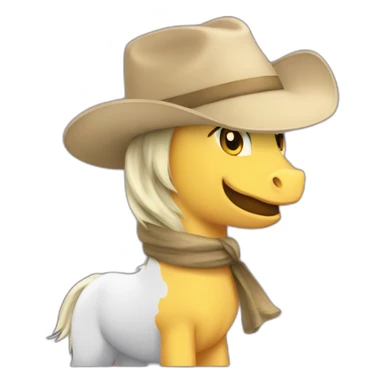 Poney fumeur sticker