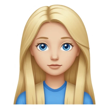 Skylar Shaye with long blonde hair sticker