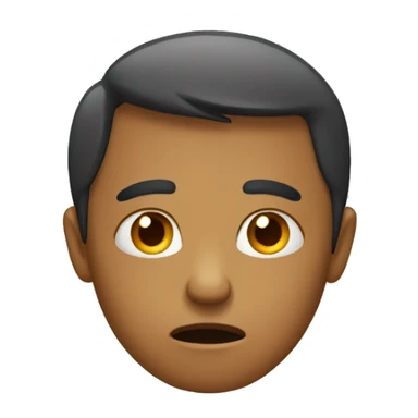 a person who is sad about there mistake sticker