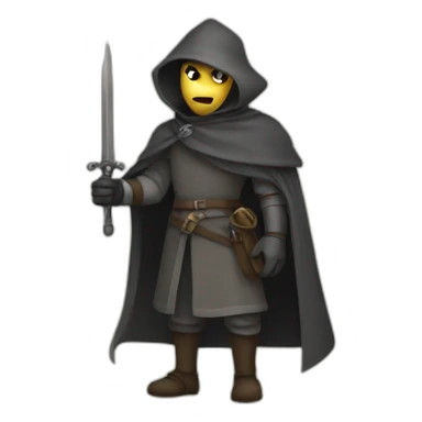 medieval evil spy in the act of infiltrating sticker