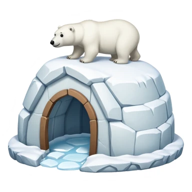 polar bear huts with out bear sticker