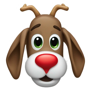 Red Nosed Reindeer sticker