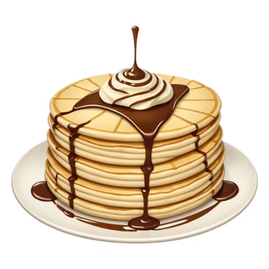 Crepes with nutella sticker