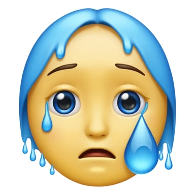 An emoji that is crying sticker