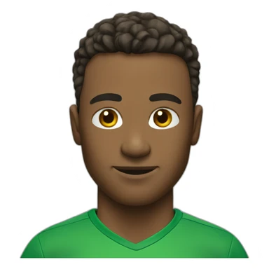 soccer-player-green-shirt-blue-shorts sticker