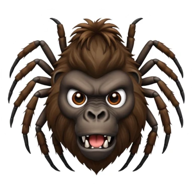Gorilla head, horse body, spider legs sticker