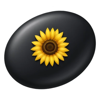 black sunflower seed sticker