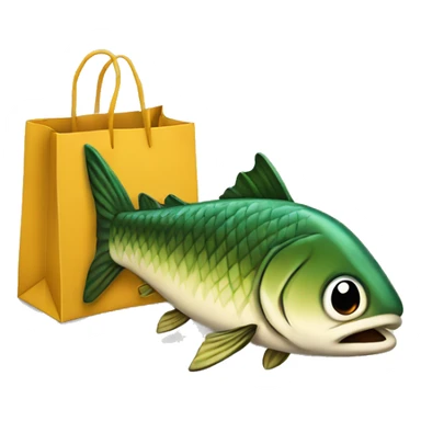 pike with shopping bag sticker