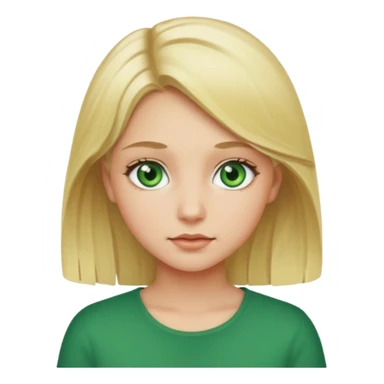 Girl blonde Green eyes sticker