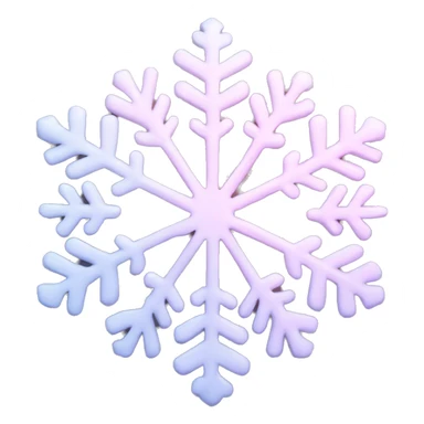 pastel pink snowflake  sticker