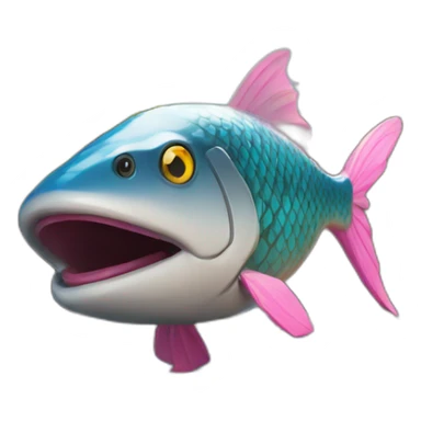 Fortnite Fish in front of a hot tub sticker