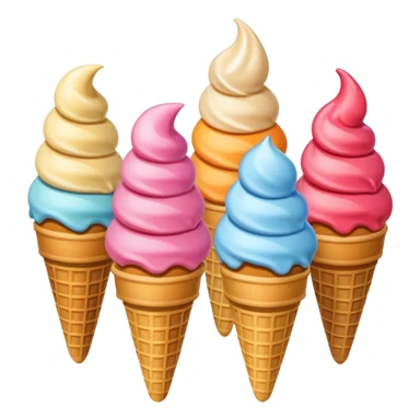 ice cream cones sticker