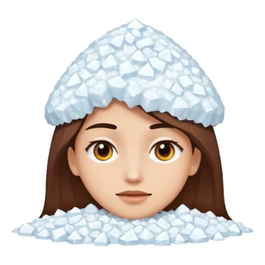 Face with pile of salt infront  sticker