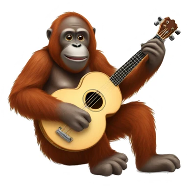 orangutan with a banjo sticker