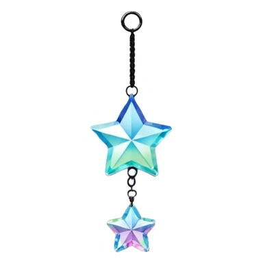 Hanging crystal star car mirror suncatcher hanger sticker