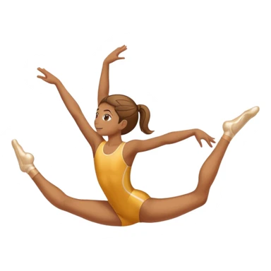 person doing gymnastics sticker