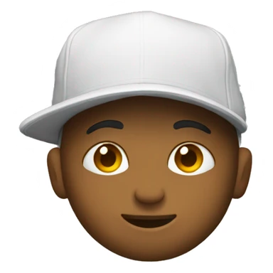 Hip hop backward hat sticker