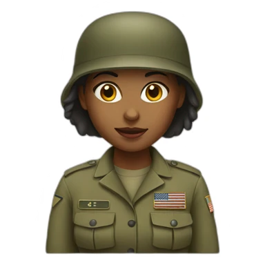 army girl sticker