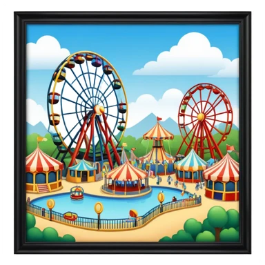 Parc attraction  sticker