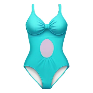 Bathing suit with pad sticker