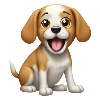 Farting dog  sticker