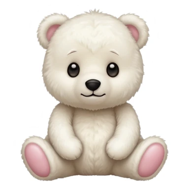 Oso de peluche blanco Adorable sticker