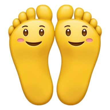Toes crossed yellow emoji sticker